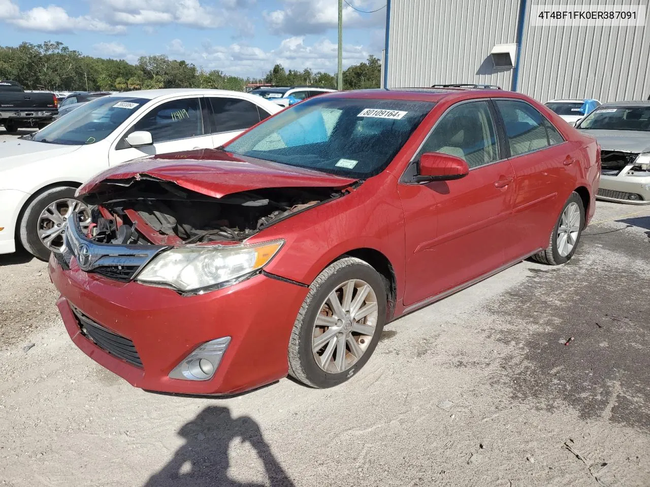 2014 Toyota Camry L VIN: 4T4BF1FK0ER387091 Lot: 80109164