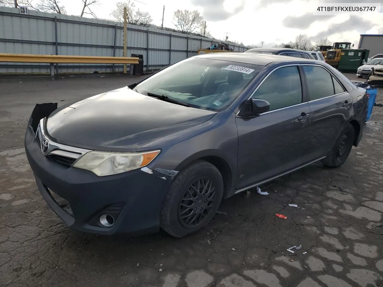 2014 Toyota Camry L VIN: 4T1BF1FKXEU367747 Lot: 80233914