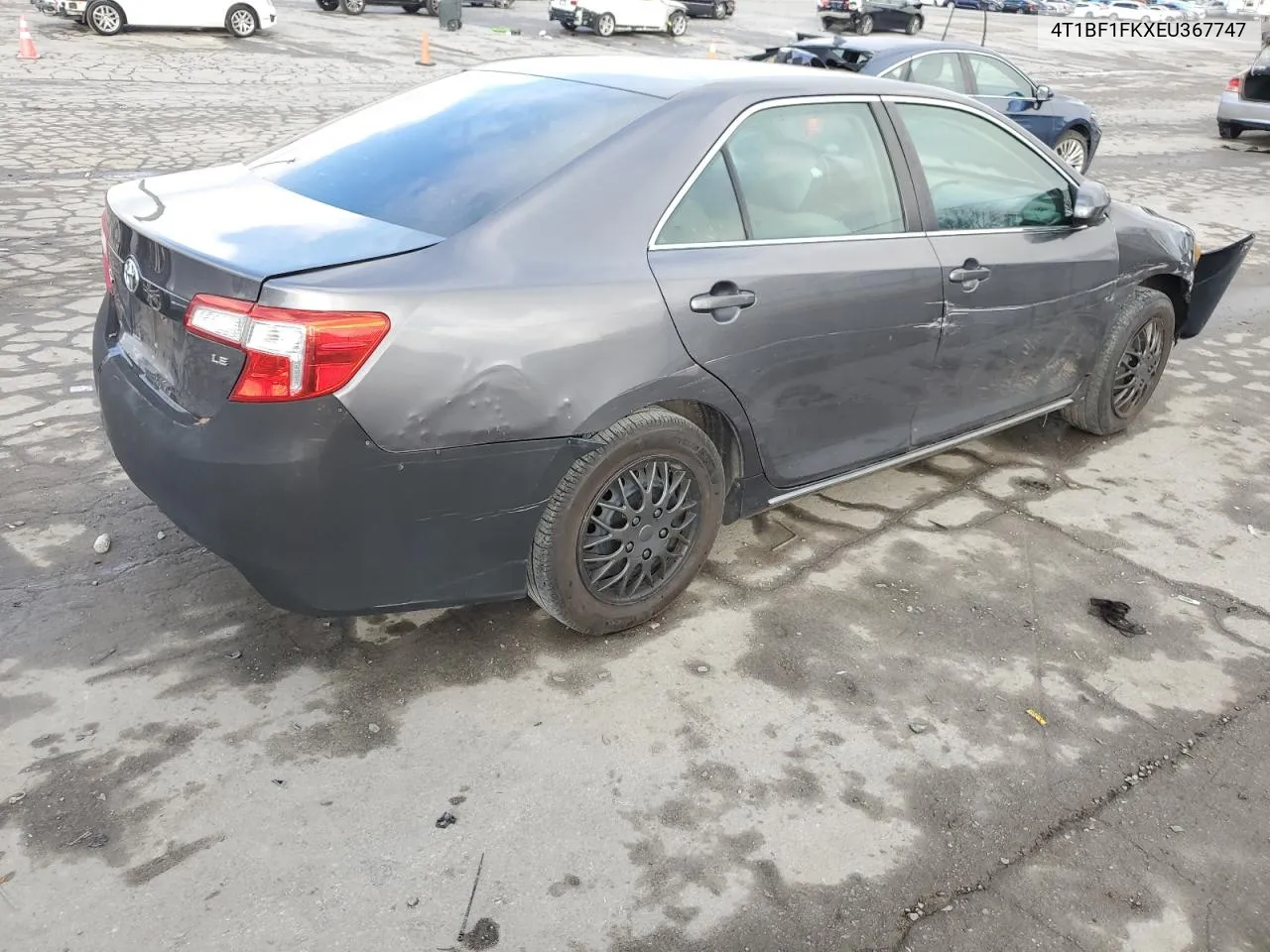 2014 Toyota Camry L VIN: 4T1BF1FKXEU367747 Lot: 80233914