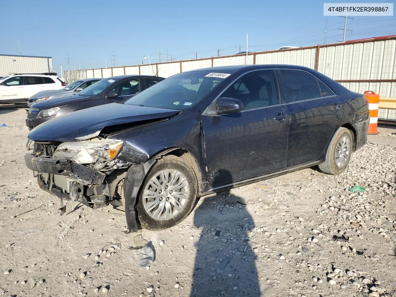 2014 Toyota Camry L VIN: 4T4BF1FK2ER398867 Lot: 80518644