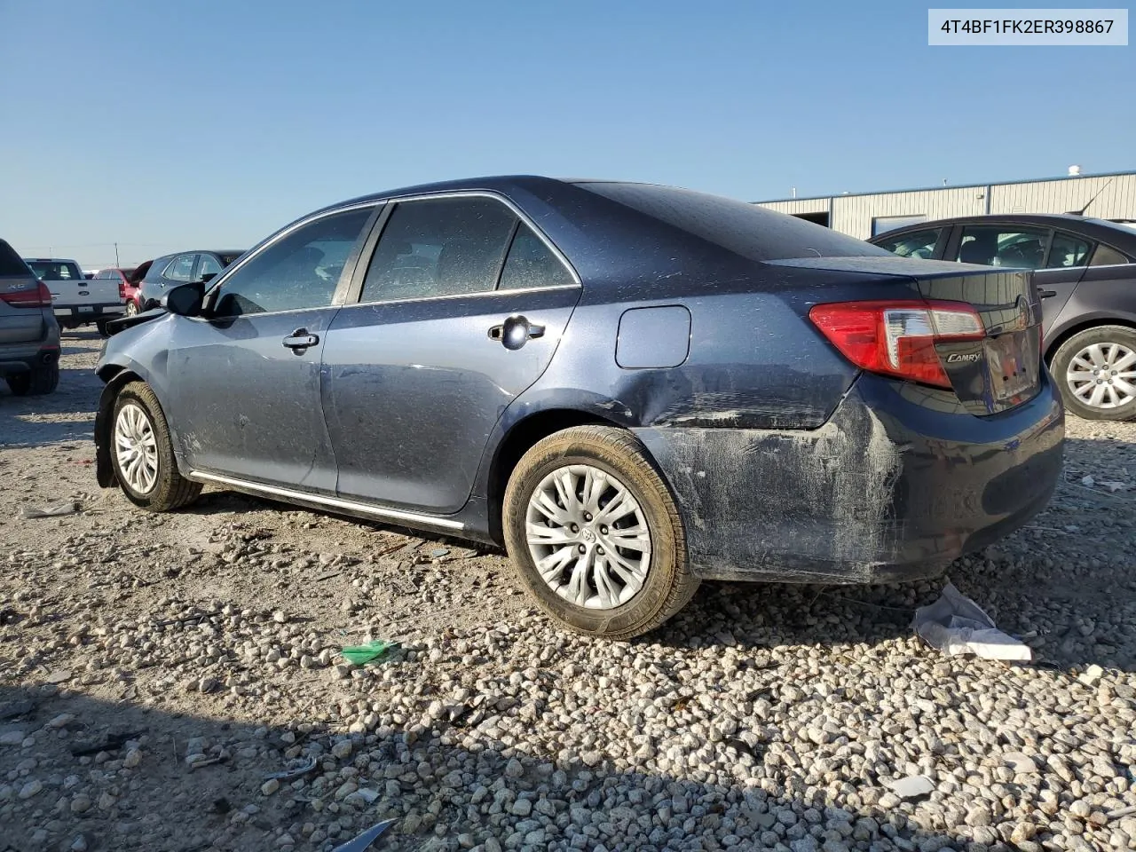 2014 Toyota Camry L VIN: 4T4BF1FK2ER398867 Lot: 80518644