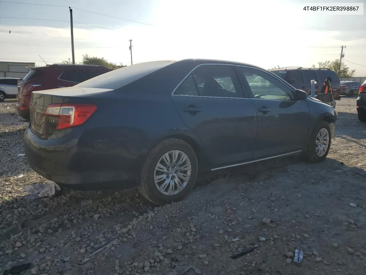 2014 Toyota Camry L VIN: 4T4BF1FK2ER398867 Lot: 80518644