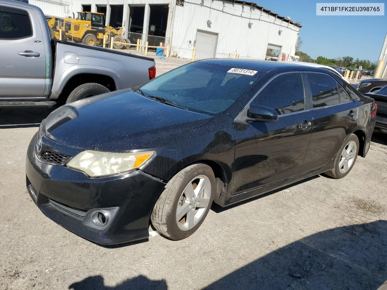 2014 Toyota Camry L VIN: 4T1BF1FK2EU398765 Lot: 80731314