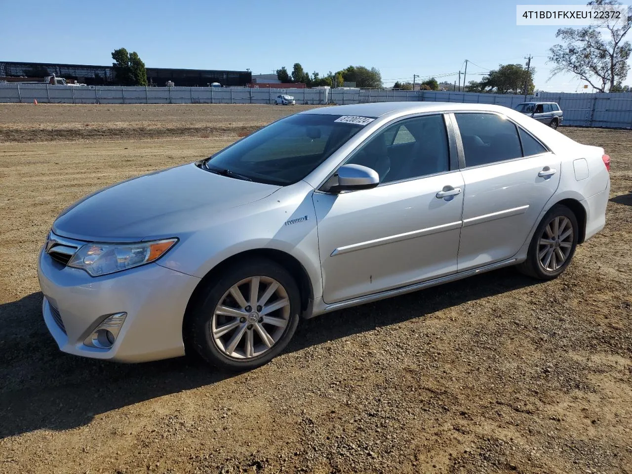 2014 Toyota Camry Hybrid VIN: 4T1BD1FKXEU122372 Lot: 81200124