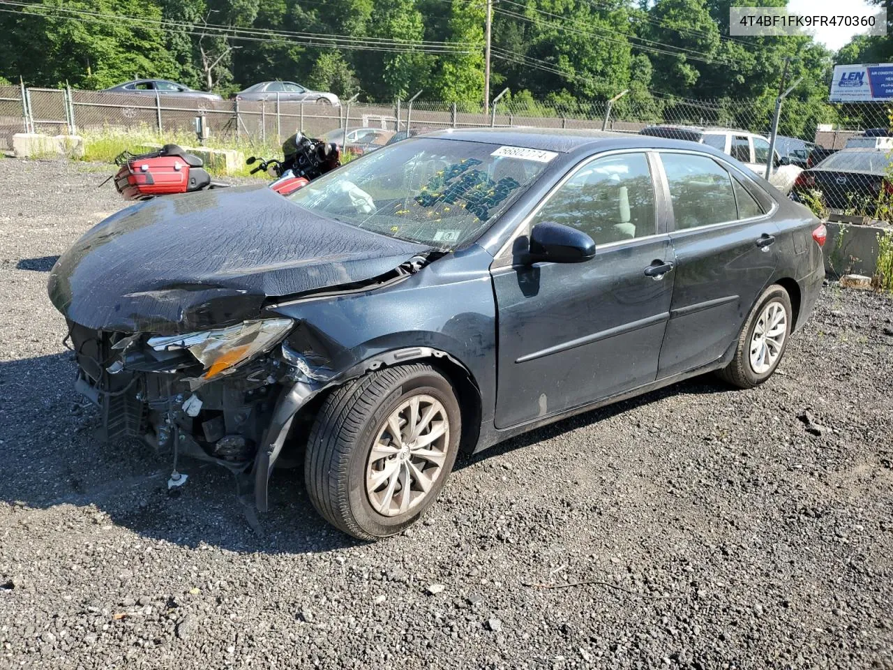 2015 Toyota Camry Le VIN: 4T4BF1FK9FR470360 Lot: 56802774