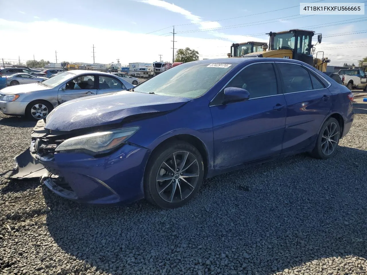 2015 Toyota Camry Xse VIN: 4T1BK1FKXFU566665 Lot: 57429174