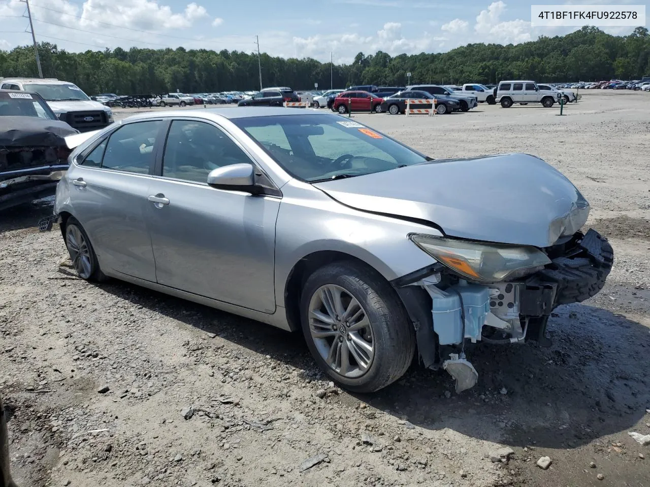 2015 Toyota Camry Le VIN: 4T1BF1FK4FU922578 Lot: 64774014