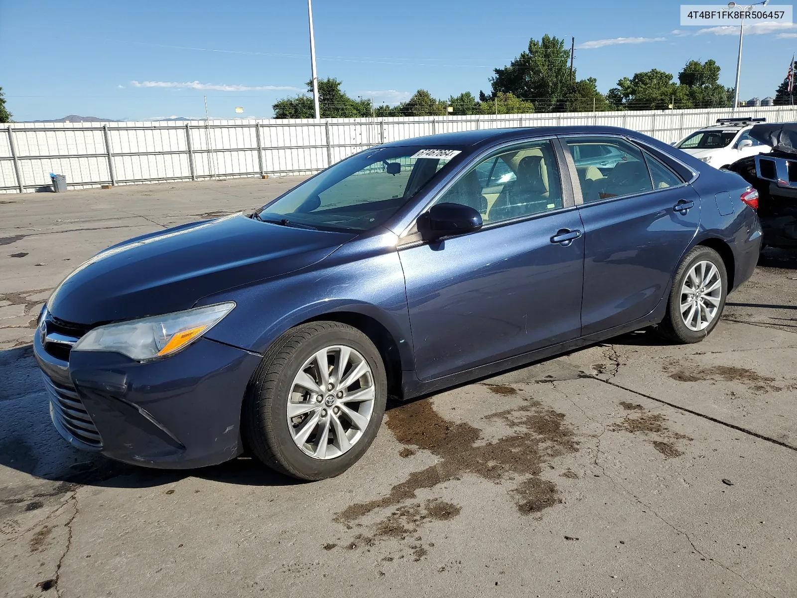 2015 Toyota Camry Le VIN: 4T4BF1FK8FR506457 Lot: 67467664