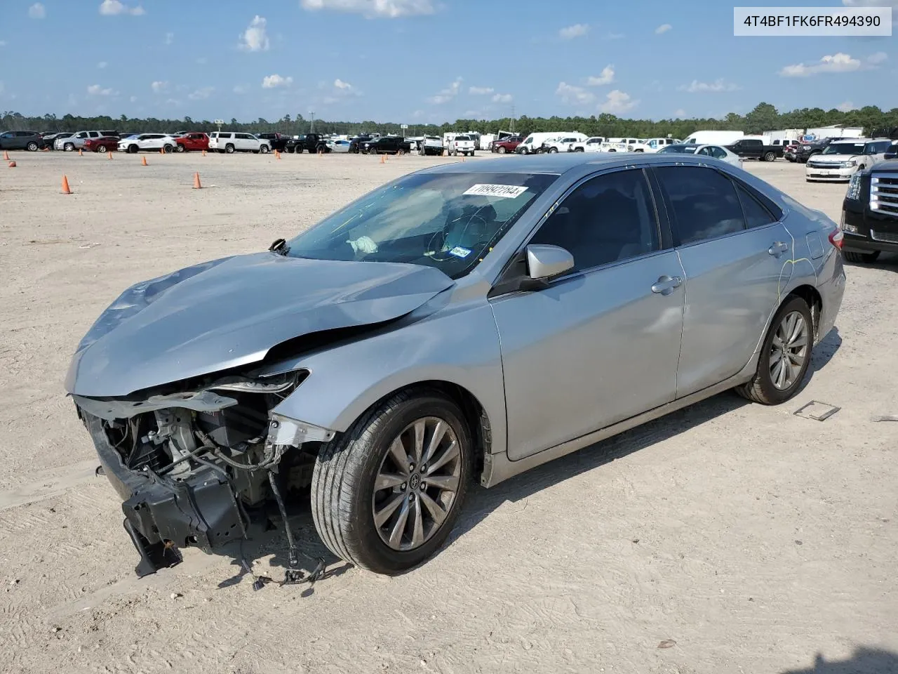 2015 Toyota Camry Le VIN: 4T4BF1FK6FR494390 Lot: 70992284