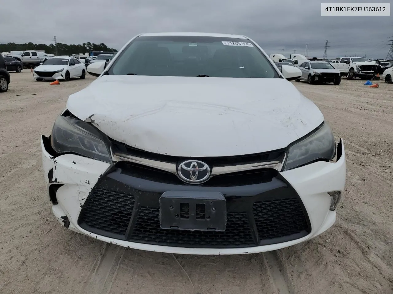 2015 Toyota Camry Xse VIN: 4T1BK1FK7FU563612 Lot: 71285154