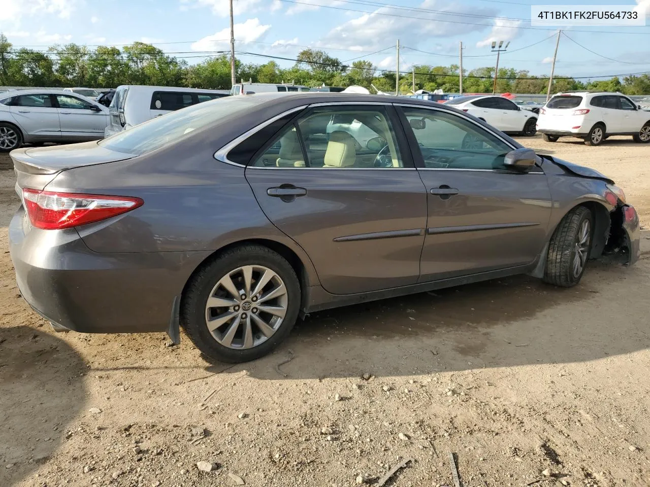 2015 Toyota Camry Xse VIN: 4T1BK1FK2FU564733 Lot: 71303314