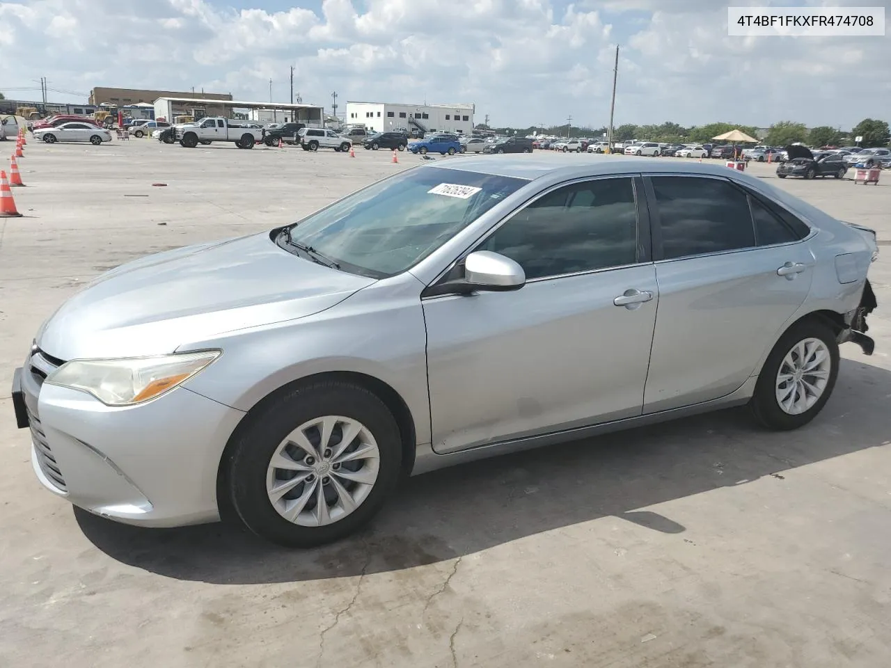 2015 Toyota Camry Le VIN: 4T4BF1FKXFR474708 Lot: 71626394