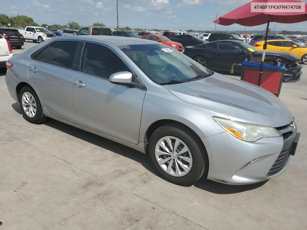 2015 Toyota Camry Le VIN: 4T4BF1FKXFR474708 Lot: 71626394