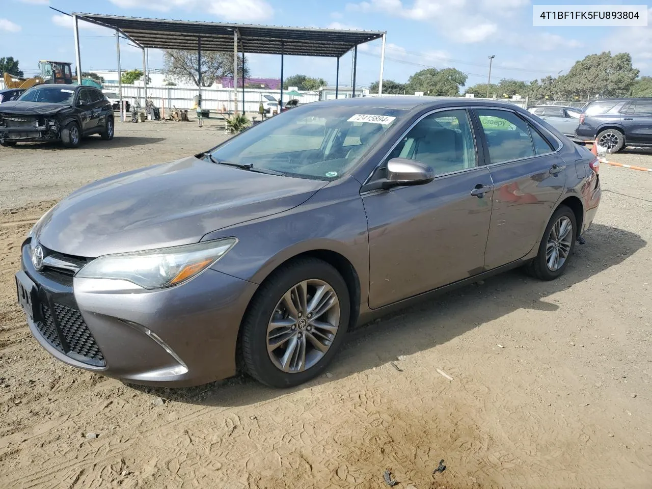 2015 Toyota Camry Le VIN: 4T1BF1FK5FU893804 Lot: 72415894