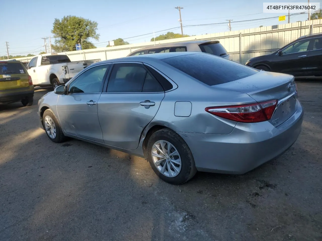 2015 Toyota Camry Le VIN: 4T4BF1FK3FR476042 Lot: 72642174