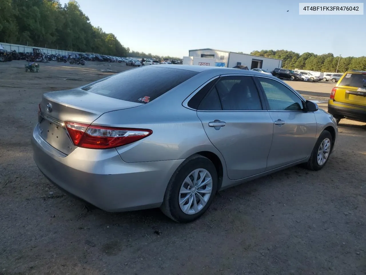 2015 Toyota Camry Le VIN: 4T4BF1FK3FR476042 Lot: 72642174