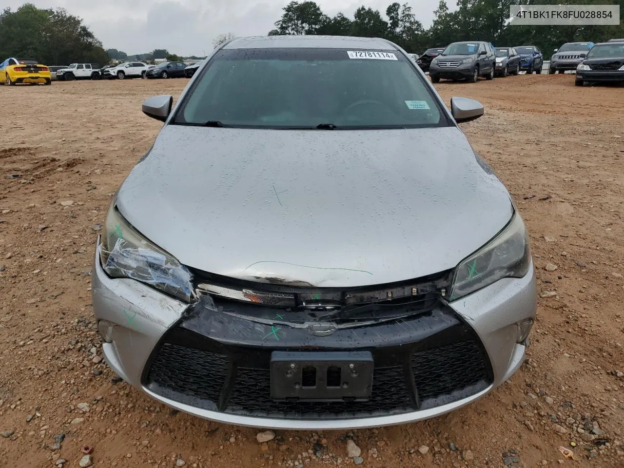 2015 Toyota Camry Xse VIN: 4T1BK1FK8FU028854 Lot: 72781114