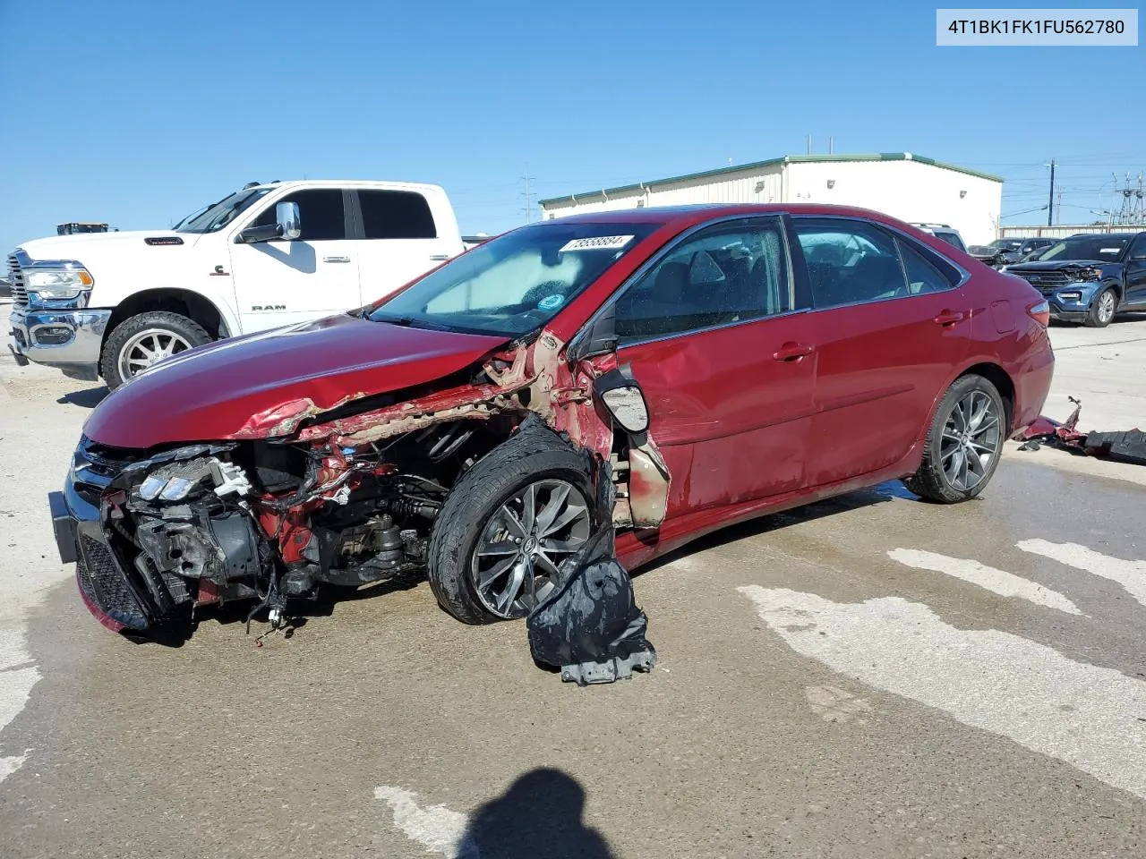 2015 Toyota Camry Xse VIN: 4T1BK1FK1FU562780 Lot: 73558884