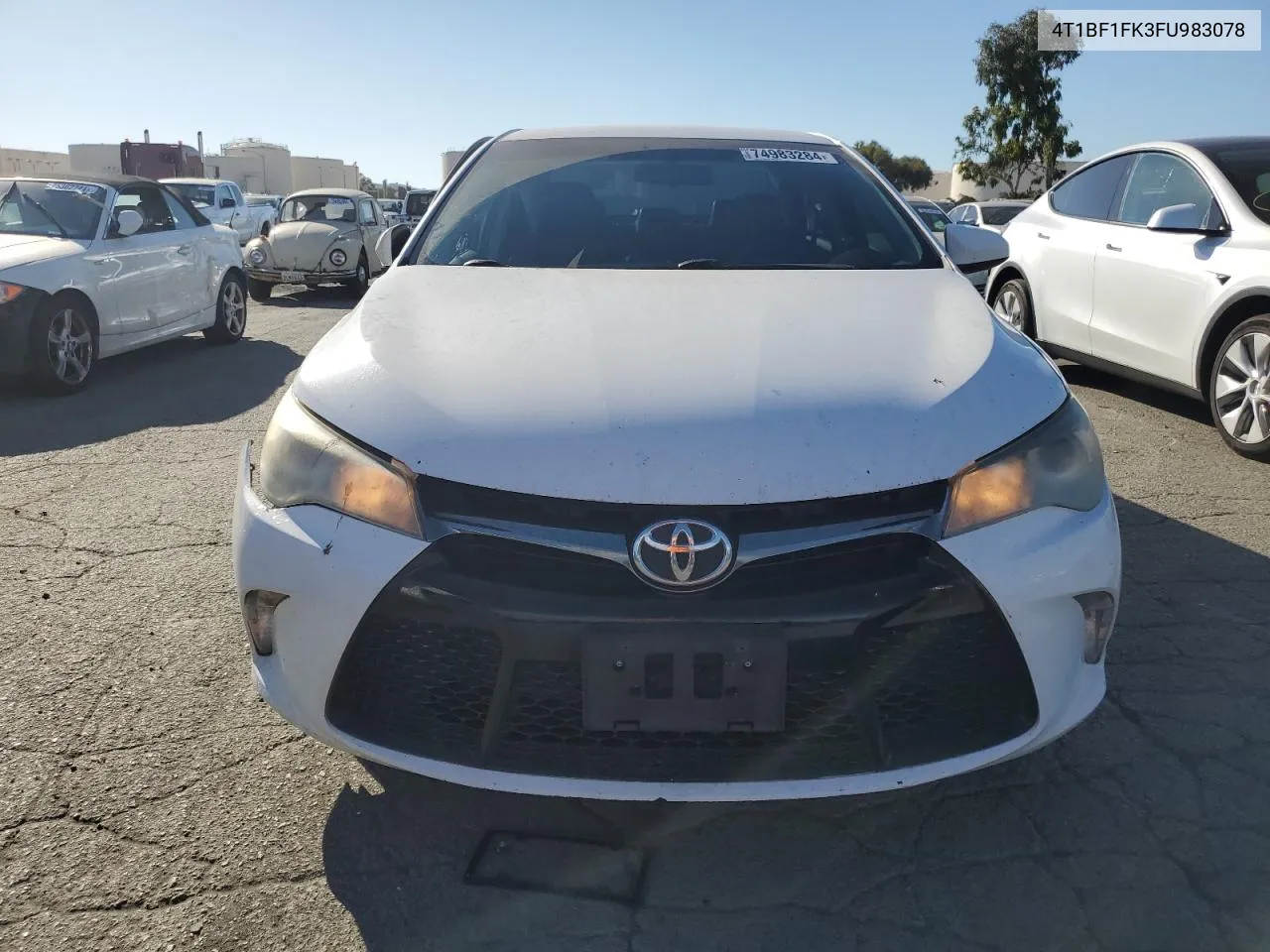 2015 Toyota Camry Le VIN: 4T1BF1FK3FU983078 Lot: 74983284