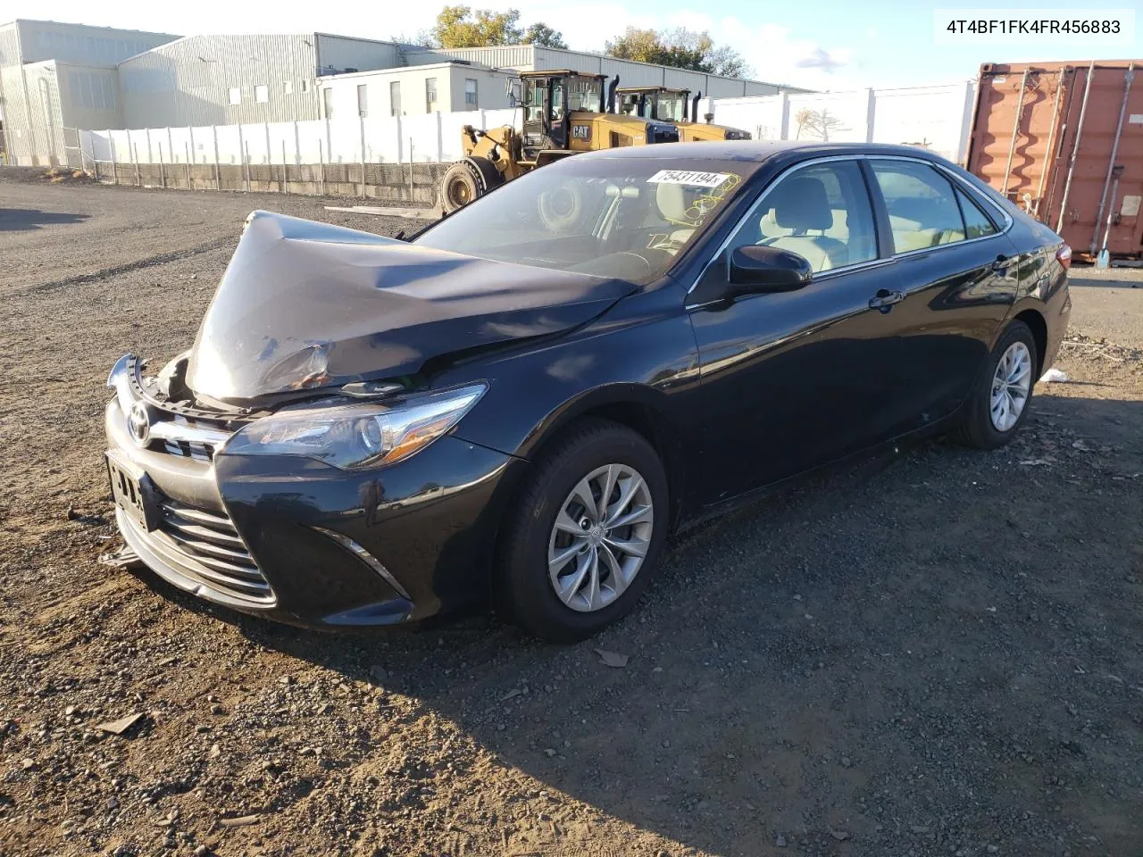 2015 Toyota Camry Le VIN: 4T4BF1FK4FR456883 Lot: 75431194