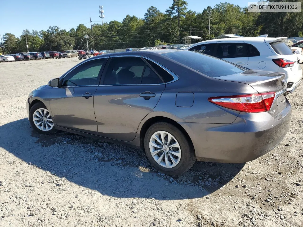 2015 Toyota Camry Le VIN: 4T1BF1FK6FU914336 Lot: 75900594