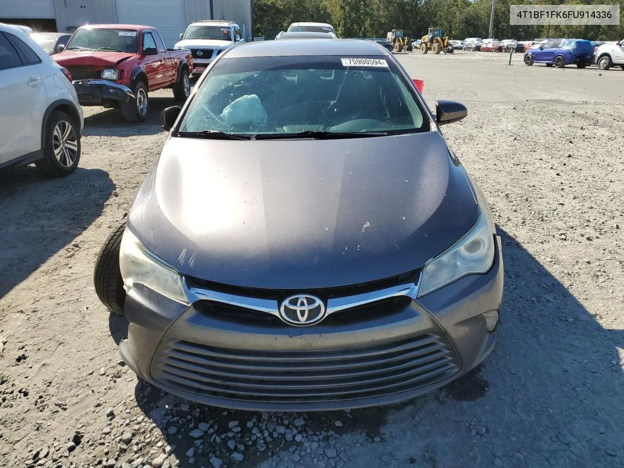 2015 Toyota Camry Le VIN: 4T1BF1FK6FU914336 Lot: 75900594