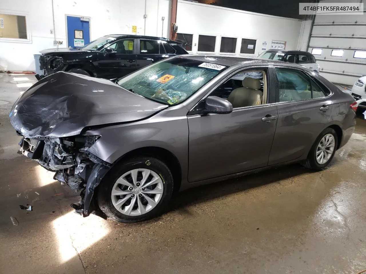 2015 Toyota Camry Le VIN: 4T4BF1FK5FR487494 Lot: 76051864