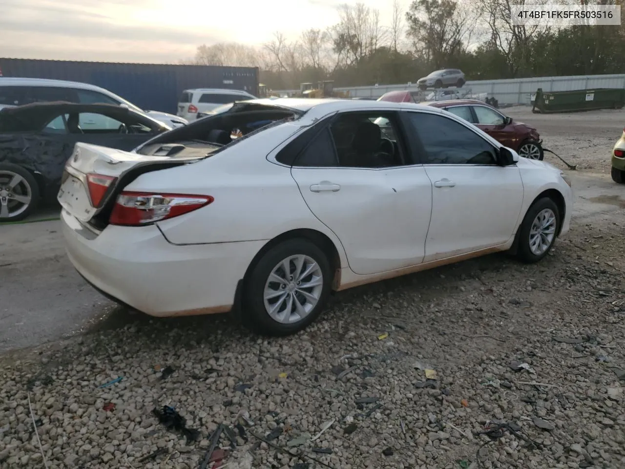 2015 Toyota Camry Le VIN: 4T4BF1FK5FR503516 Lot: 76323904