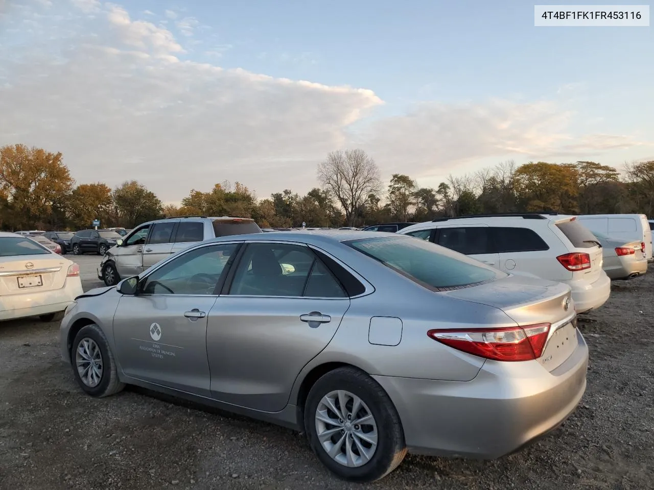 2015 Toyota Camry Le VIN: 4T4BF1FK1FR453116 Lot: 76525404