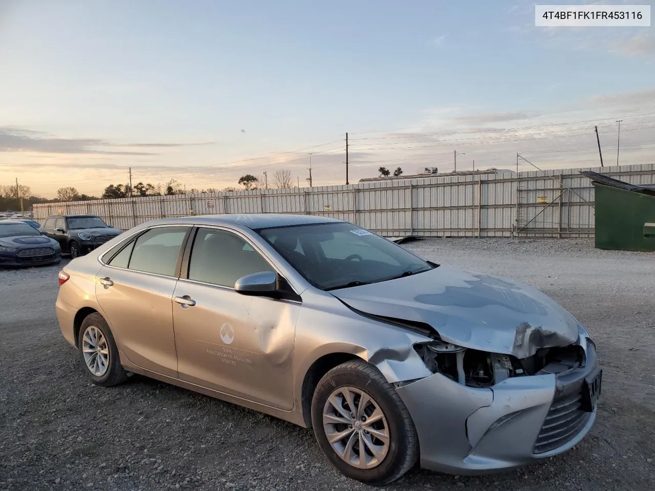 2015 Toyota Camry Le VIN: 4T4BF1FK1FR453116 Lot: 76525404