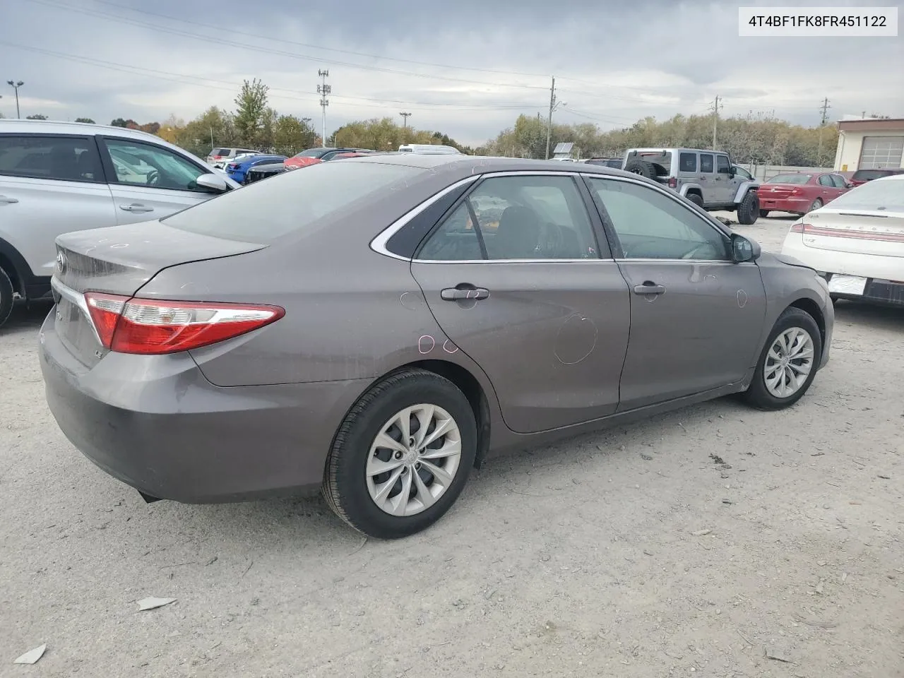 2015 Toyota Camry Le VIN: 4T4BF1FK8FR451122 Lot: 76916314