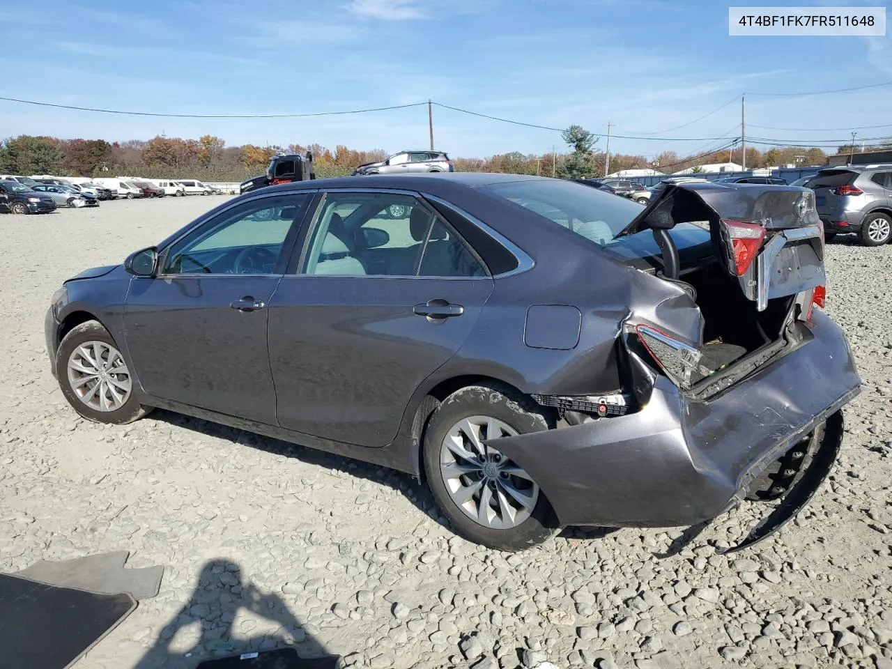 2015 Toyota Camry Le VIN: 4T4BF1FK7FR511648 Lot: 77259254