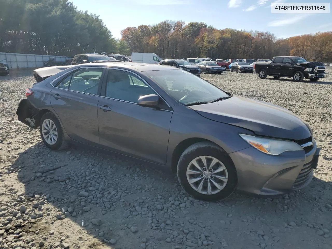 2015 Toyota Camry Le VIN: 4T4BF1FK7FR511648 Lot: 77259254