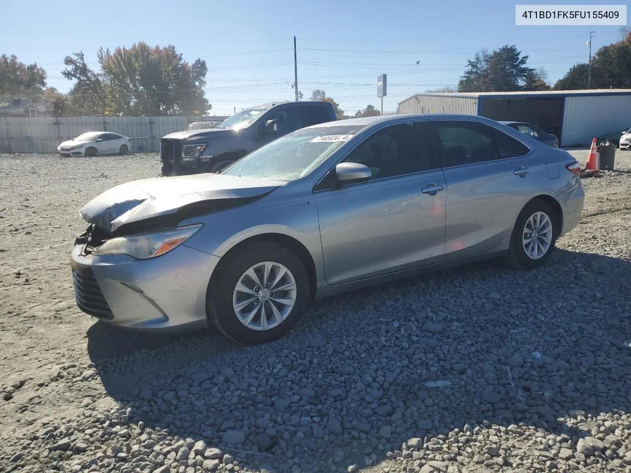 2015 Toyota Camry Hybrid VIN: 4T1BD1FK5FU155409 Lot: 77405924