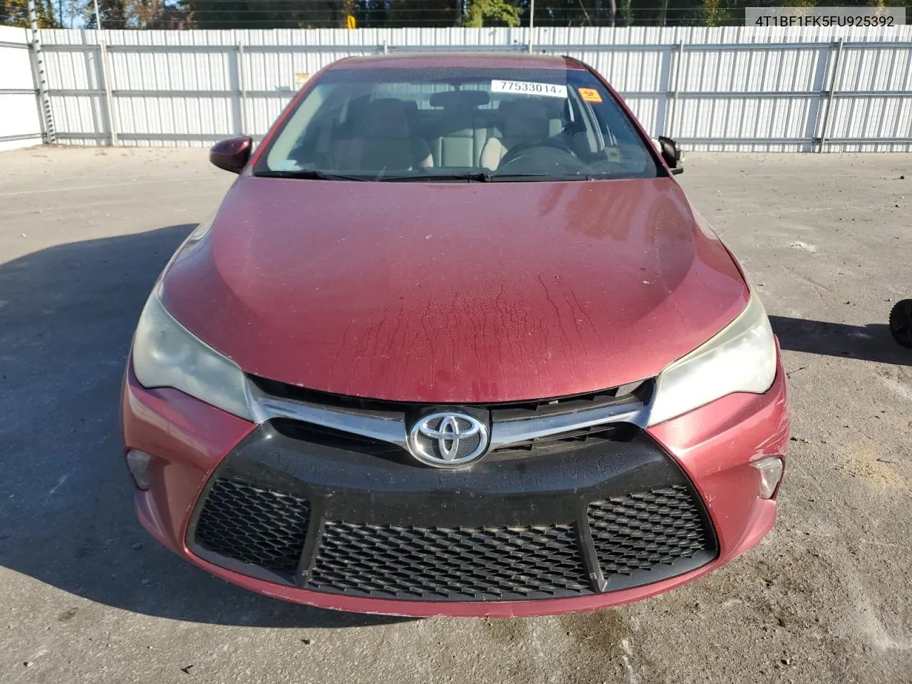 2015 Toyota Camry Le VIN: 4T1BF1FK5FU925392 Lot: 77533014