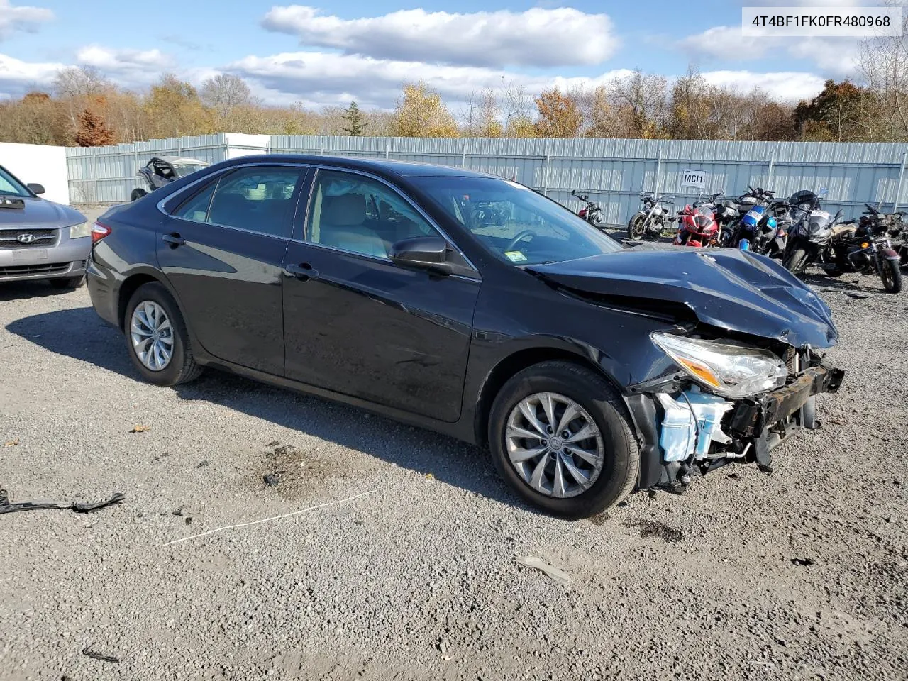 2015 Toyota Camry Le VIN: 4T4BF1FK0FR480968 Lot: 78390684