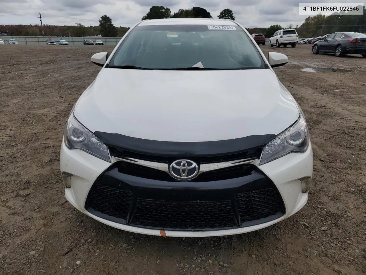 2015 Toyota Camry Le VIN: 4T1BF1FK6FU022846 Lot: 78622634