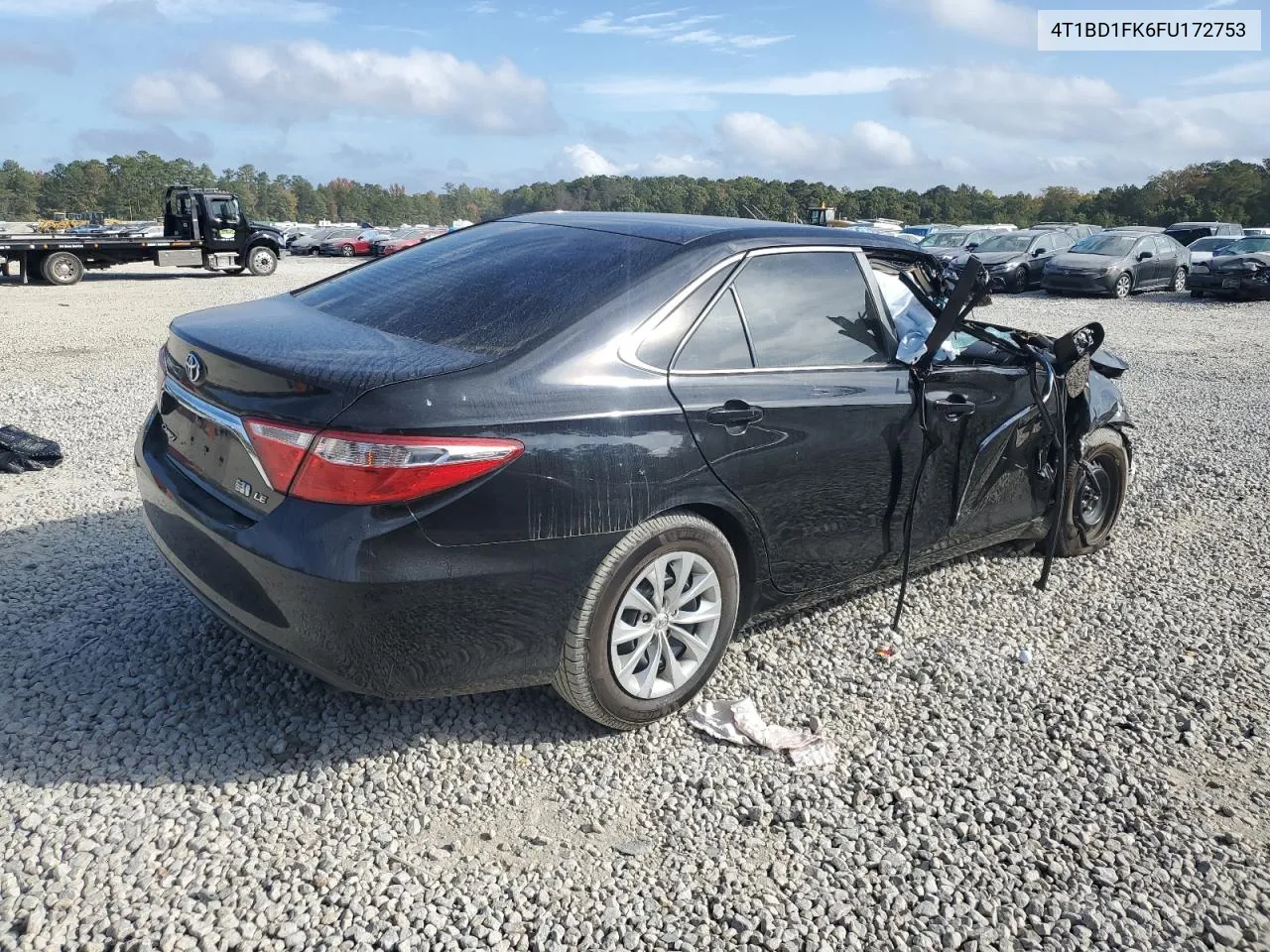 2015 Toyota Camry Hybrid VIN: 4T1BD1FK6FU172753 Lot: 78643664