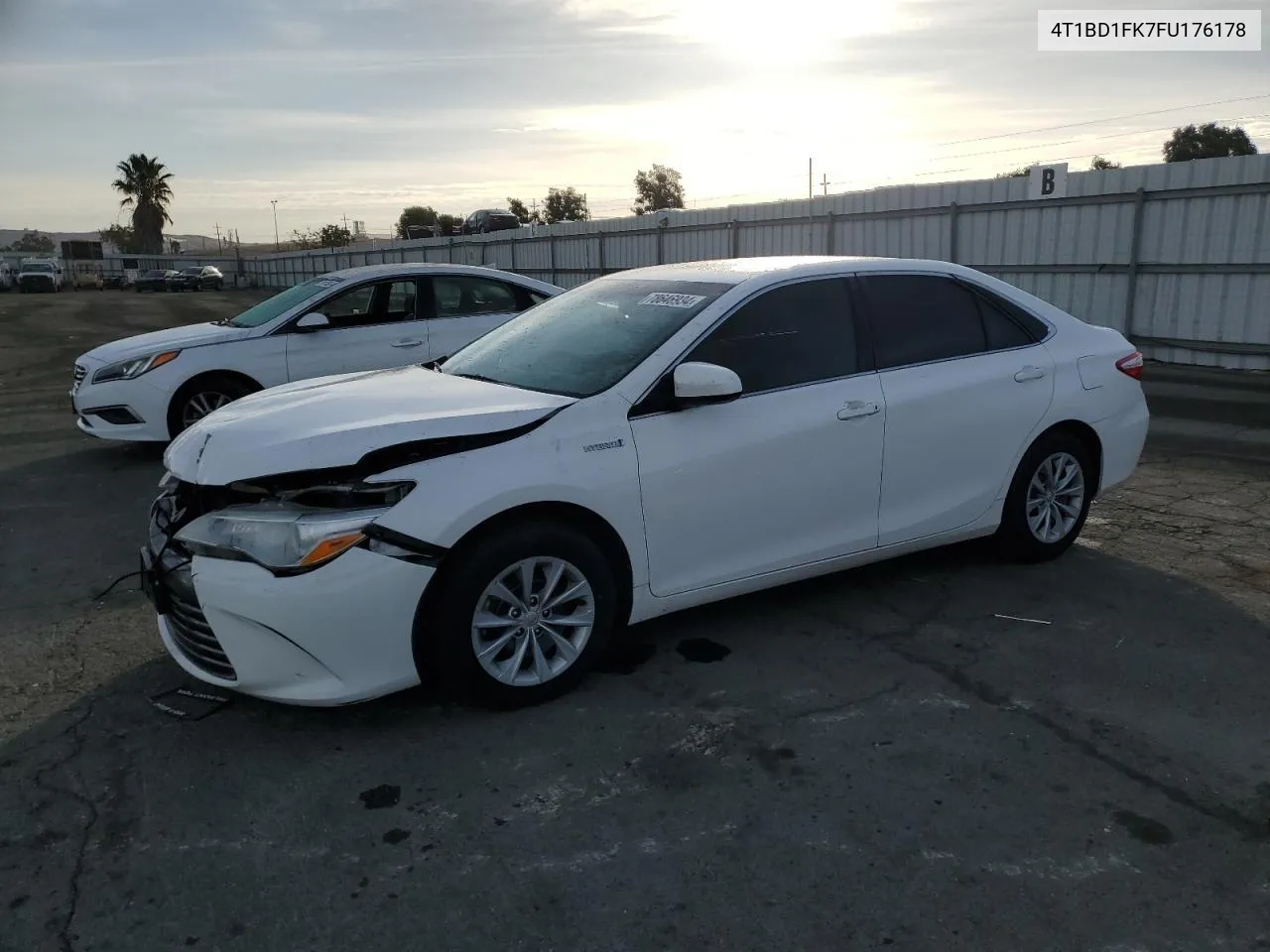 2015 Toyota Camry Hybrid VIN: 4T1BD1FK7FU176178 Lot: 78646934