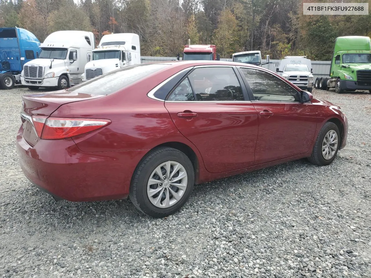 2015 Toyota Camry Le VIN: 4T1BF1FK3FU927688 Lot: 78797624