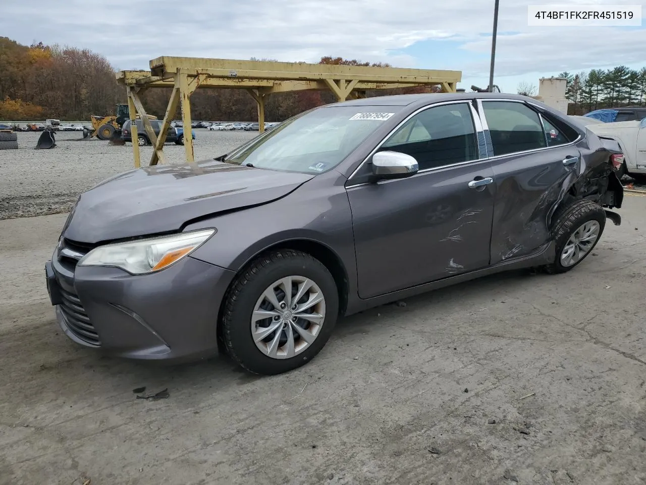 2015 Toyota Camry Le VIN: 4T4BF1FK2FR451519 Lot: 78867954