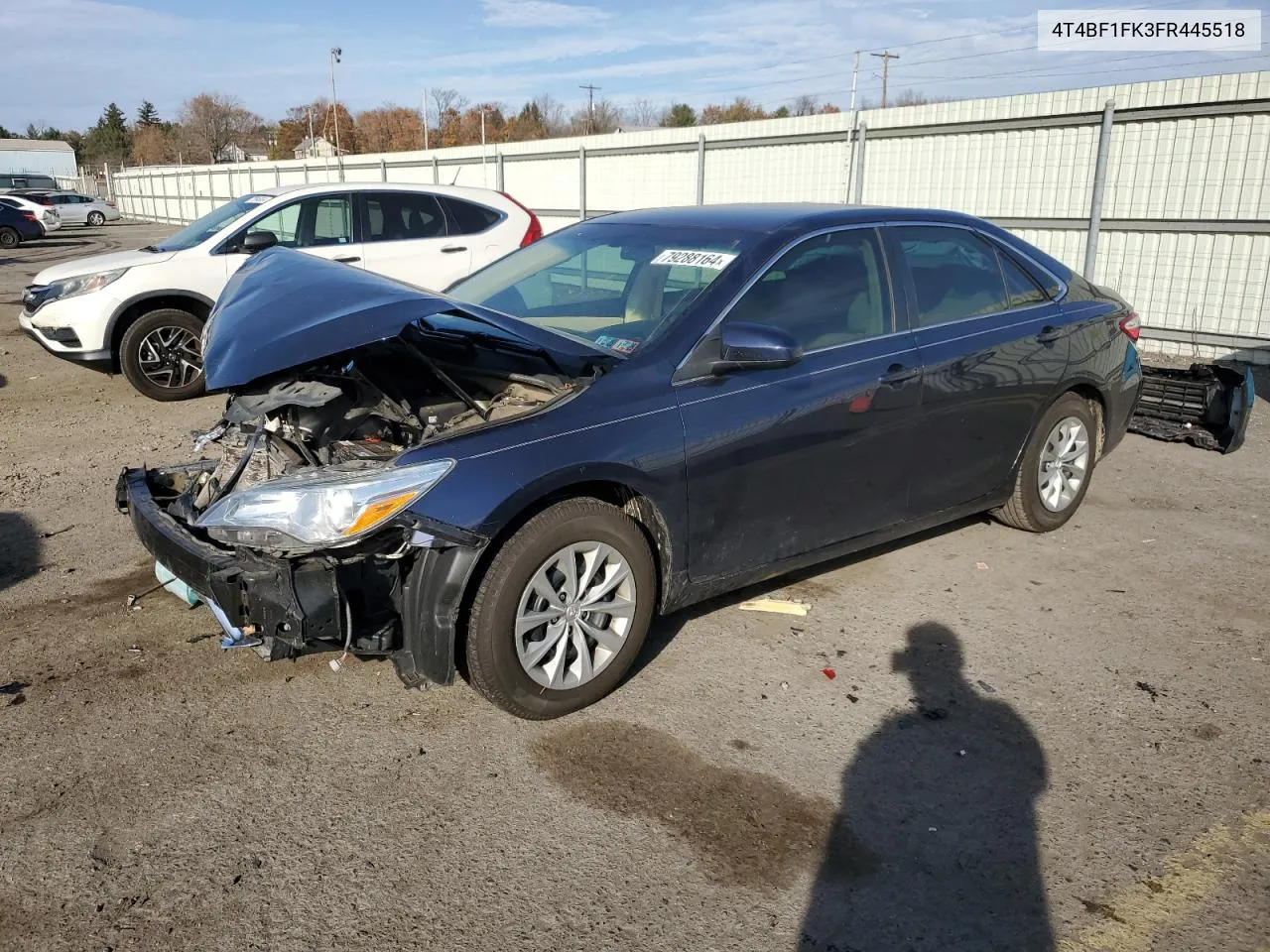 2015 Toyota Camry Le VIN: 4T4BF1FK3FR445518 Lot: 79288164