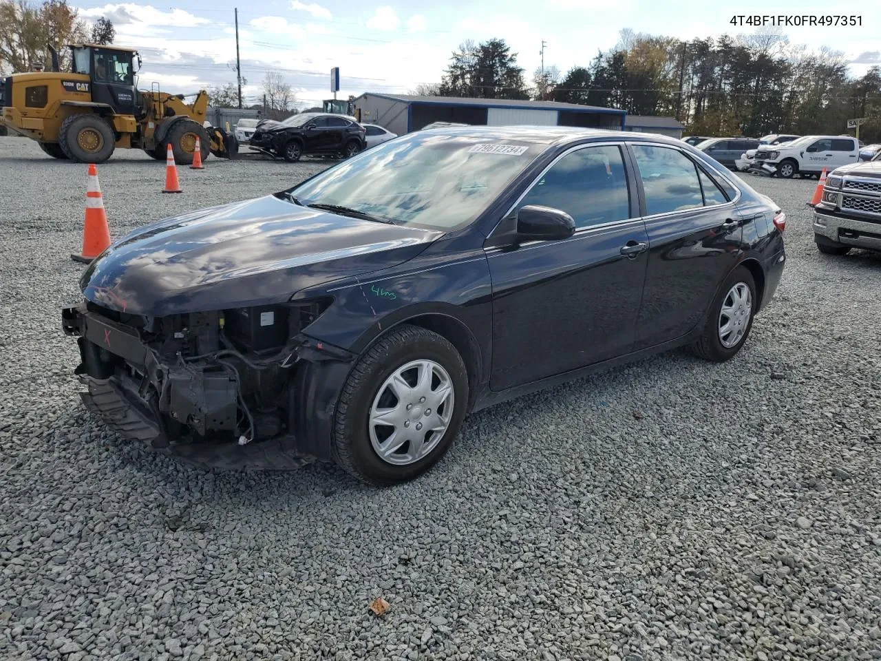 2015 Toyota Camry Le VIN: 4T4BF1FK0FR497351 Lot: 79612734