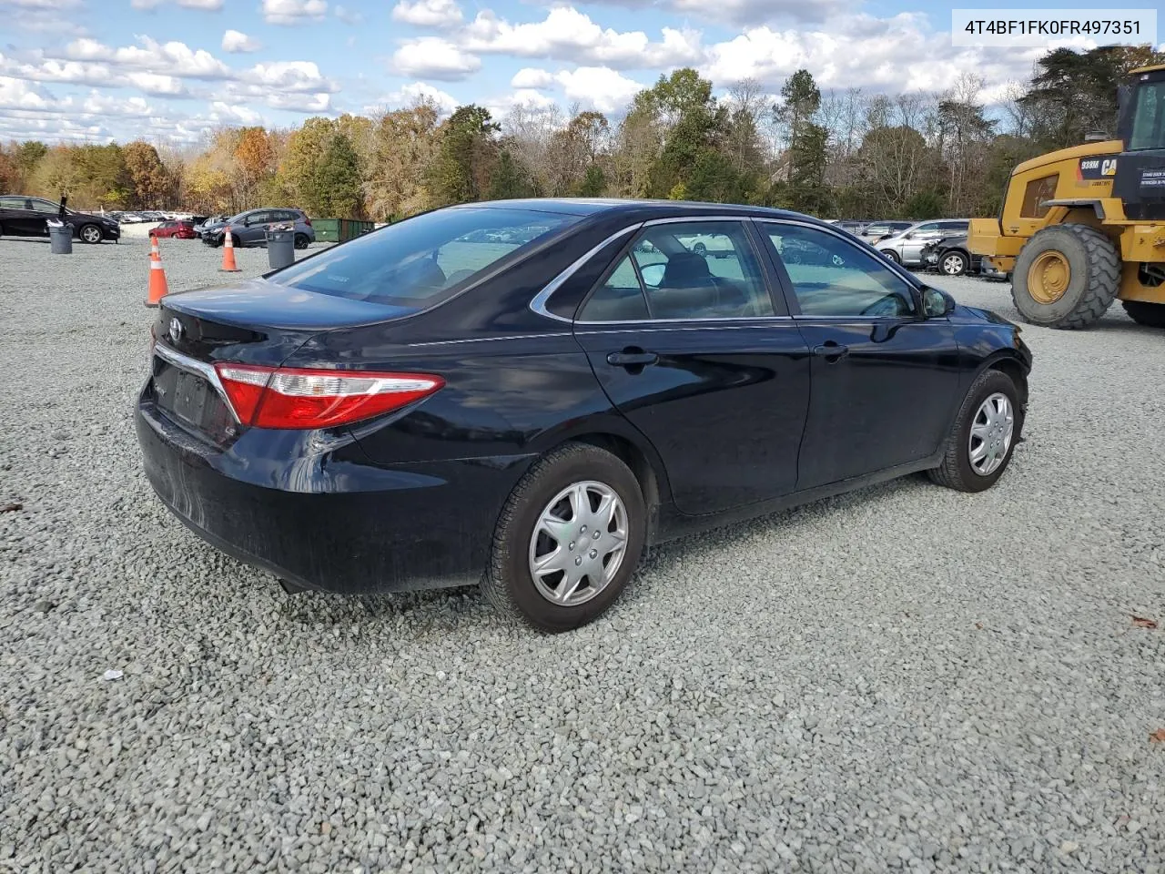 2015 Toyota Camry Le VIN: 4T4BF1FK0FR497351 Lot: 79612734