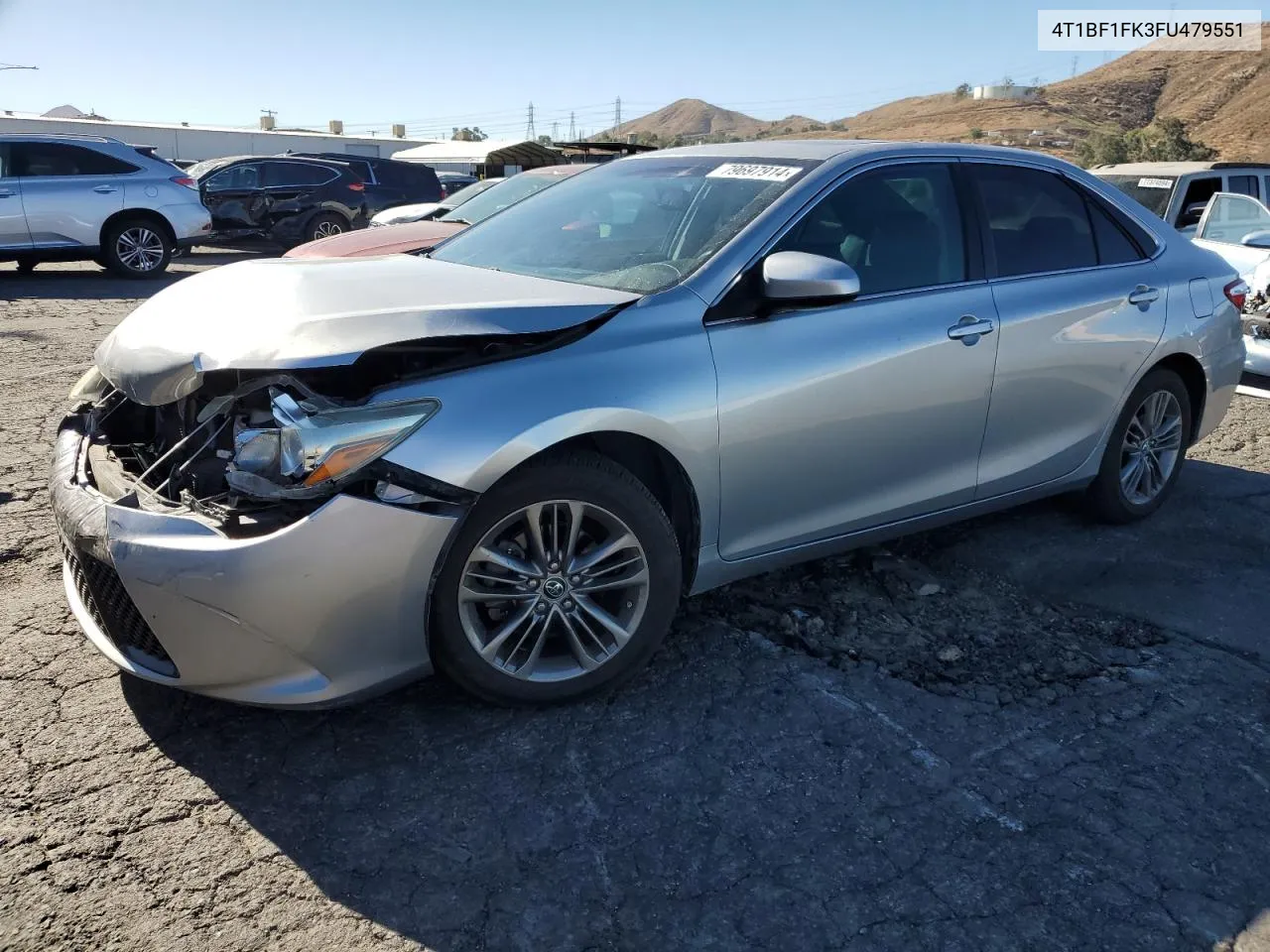 2015 Toyota Camry Le VIN: 4T1BF1FK3FU479551 Lot: 79697914