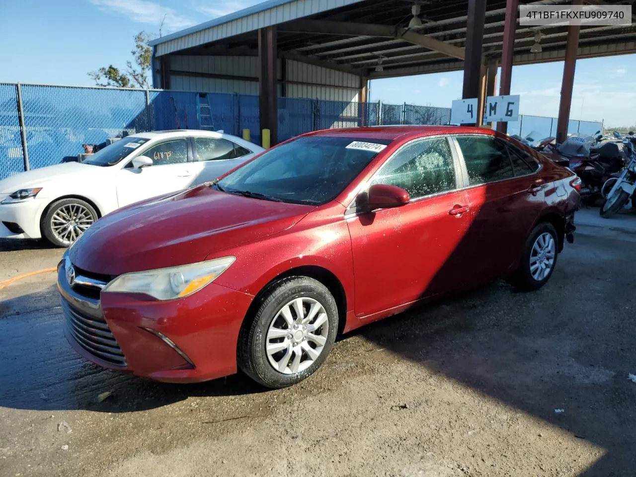 2015 Toyota Camry Le VIN: 4T1BF1FKXFU909740 Lot: 80034274