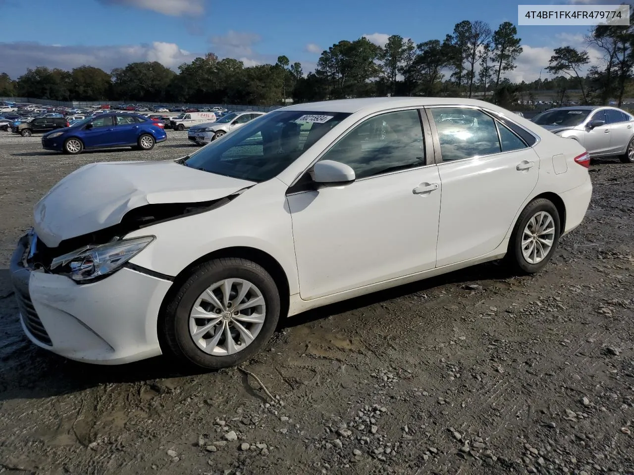 2015 Toyota Camry Le VIN: 4T4BF1FK4FR479774 Lot: 80215934