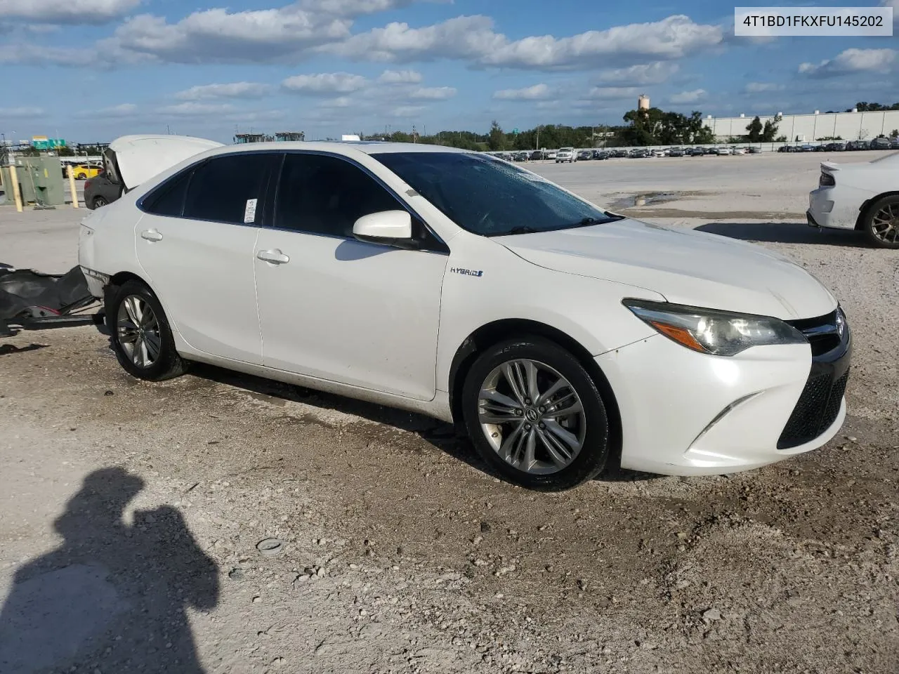 2015 Toyota Camry Hybrid VIN: 4T1BD1FKXFU145202 Lot: 80314714