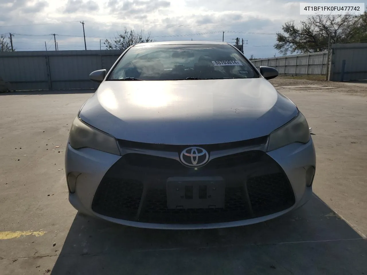 2015 Toyota Camry Le VIN: 4T1BF1FK0FU477742 Lot: 80703014