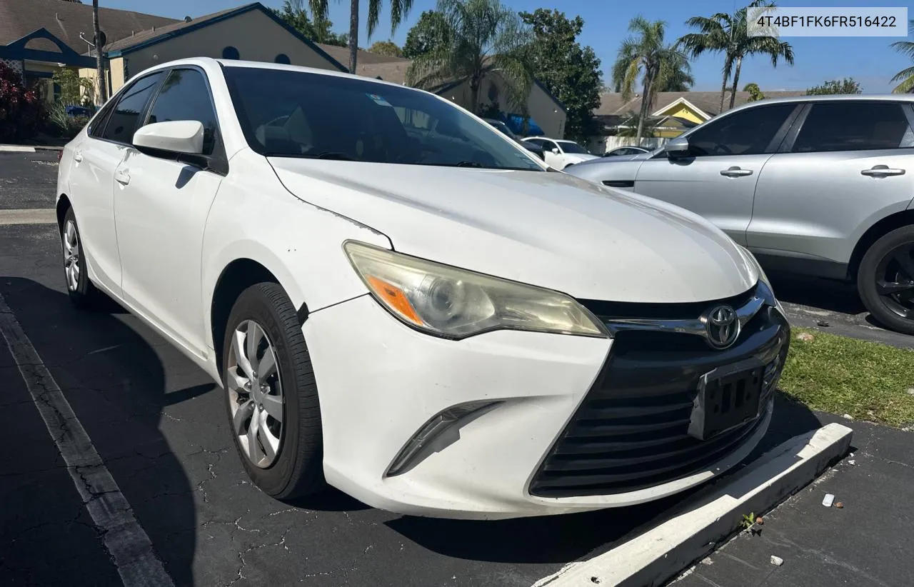 2015 Toyota Camry Le VIN: 4T4BF1FK6FR516422 Lot: 81290794